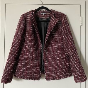 Karl Lagerfeld crop tweed jacket/blazer